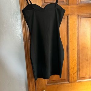 Black dress, sleek and sexy